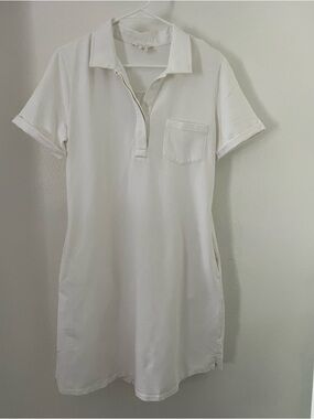 Caslon polo dress white